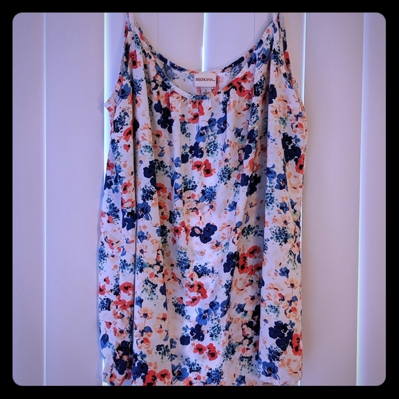 Merona Tops - Merona Women's Floral Tank Top, Size L